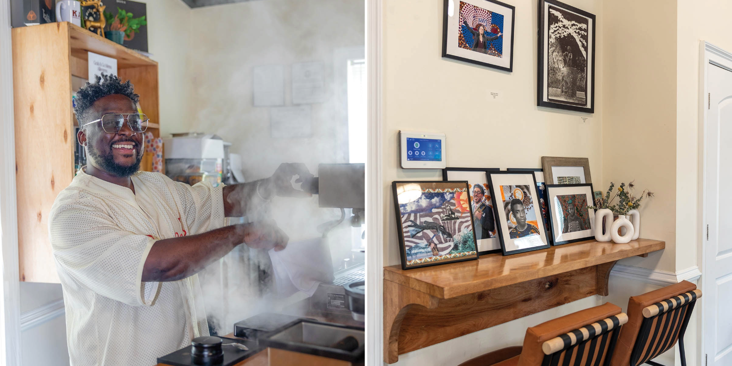 Stop by Washington Cafe, Peter Washington’s Hub for Coffee, Art, and Culture