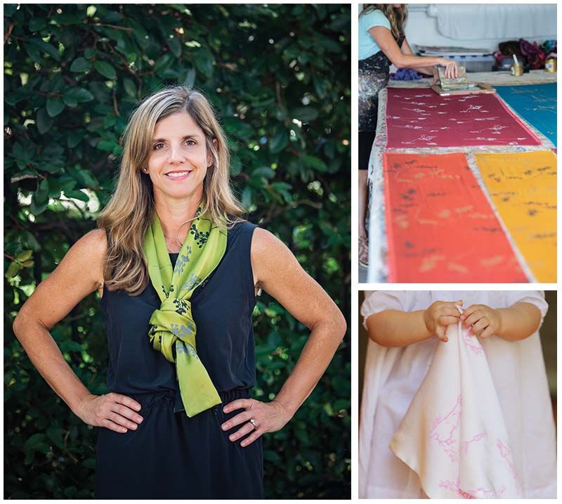 Paige Hathaway Thorn lends an artist’s touch to silk textiles