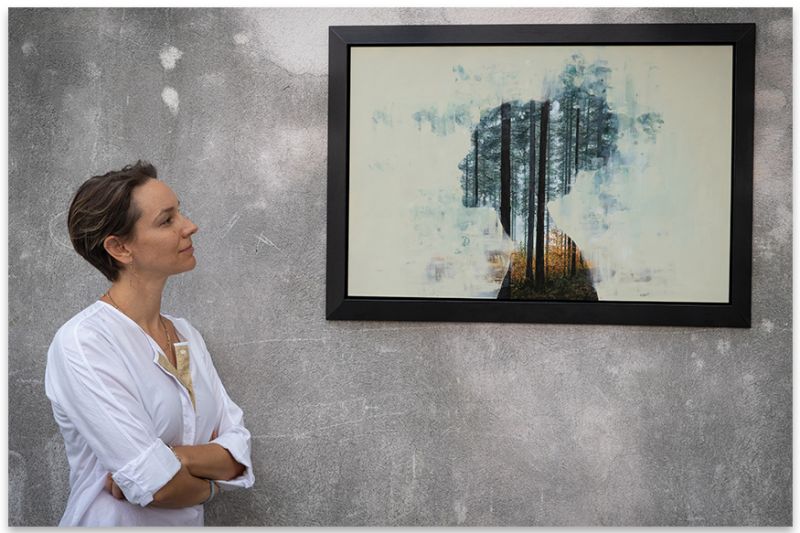 Artist and gallery owner Megan Aline uncovers her roots, mixing figurative painting and landscapes