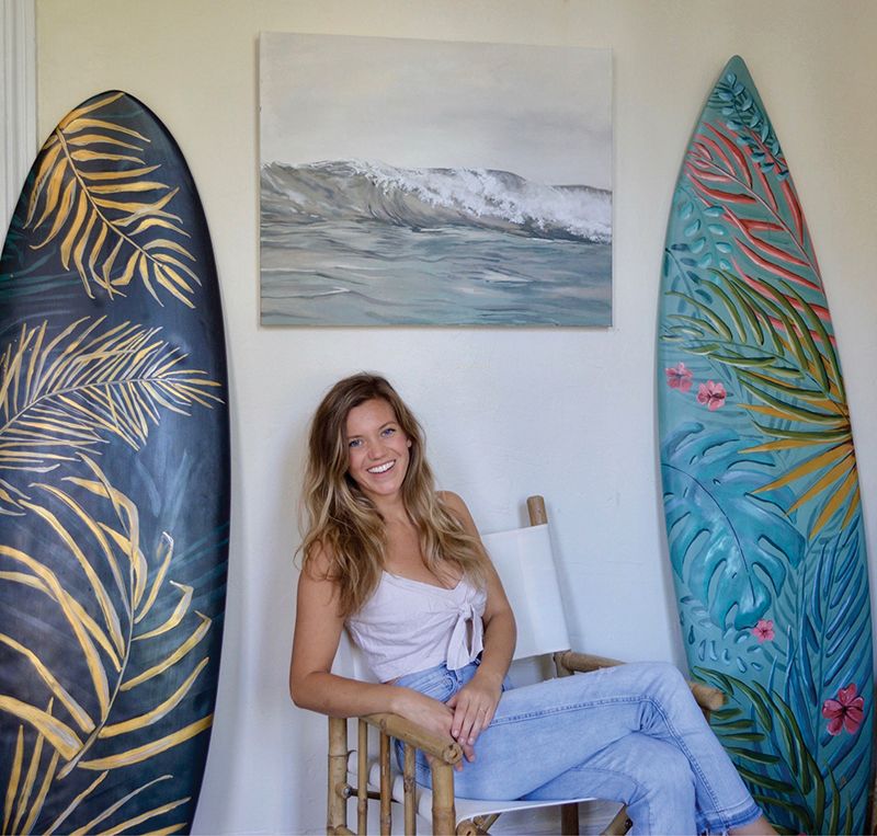 Painter Jenn Griffith is making waves with her coastal-inspired artwork