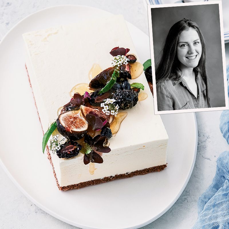 Mascarpone Semifreddo with Berries, Figs, & Honey