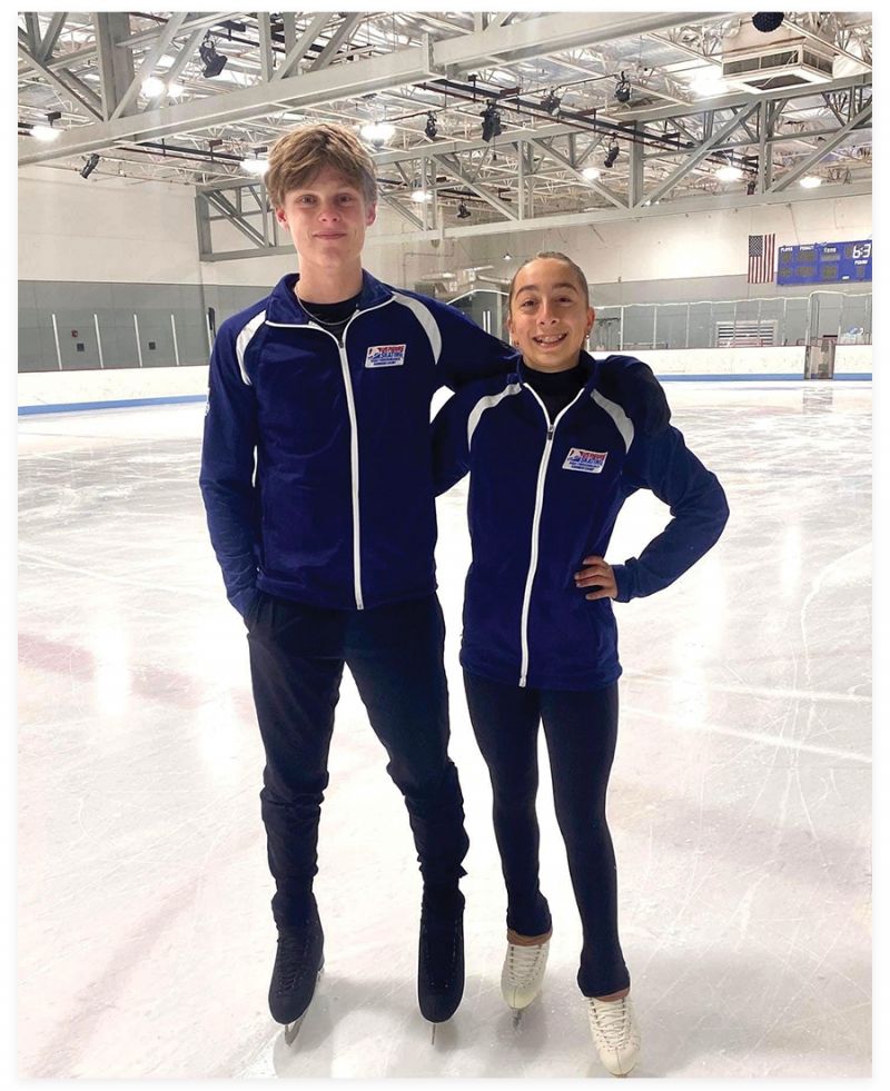 On the ice with competitive pairs skaters Tallulah Tanner and Sam Herbert