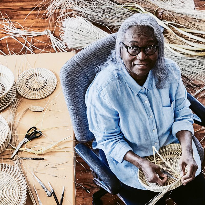 Sweetgrass Basket Artist Mary Jackson