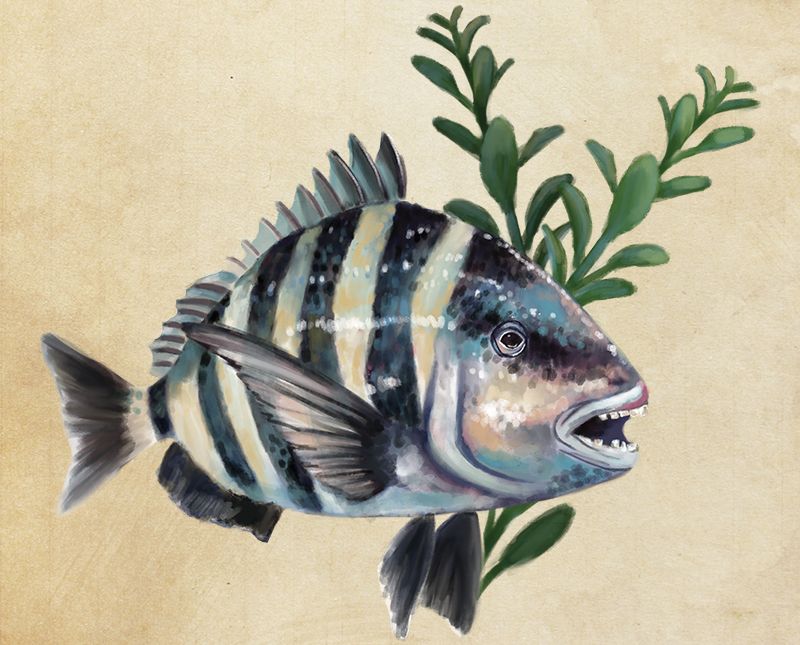 Reeling in the toothy, but tasty, sheepshead