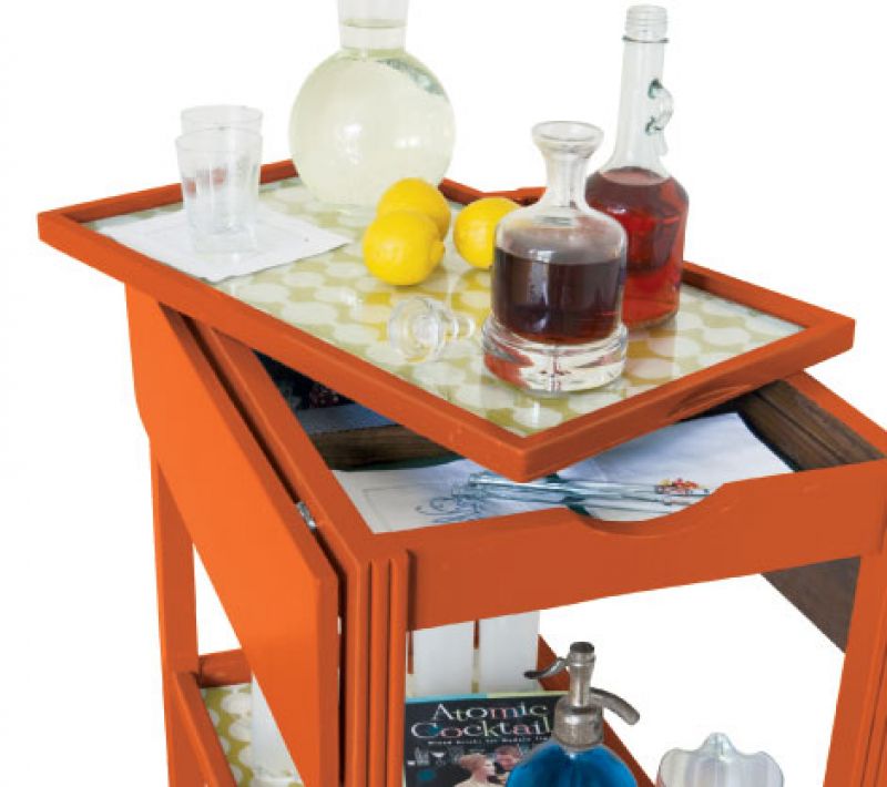 Mini-Makeover: Rolling Bar Cart