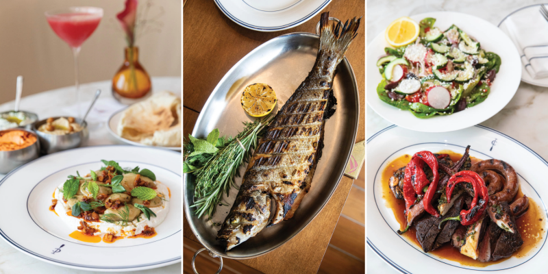 Inside The Crossing, a Mediterranean-Inspired Waterfront Restaurant