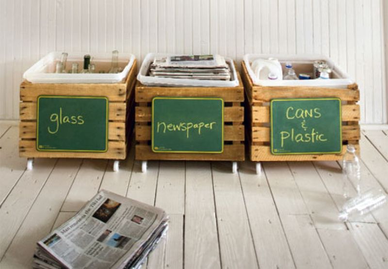 Craft A Rolling Recycling Bin