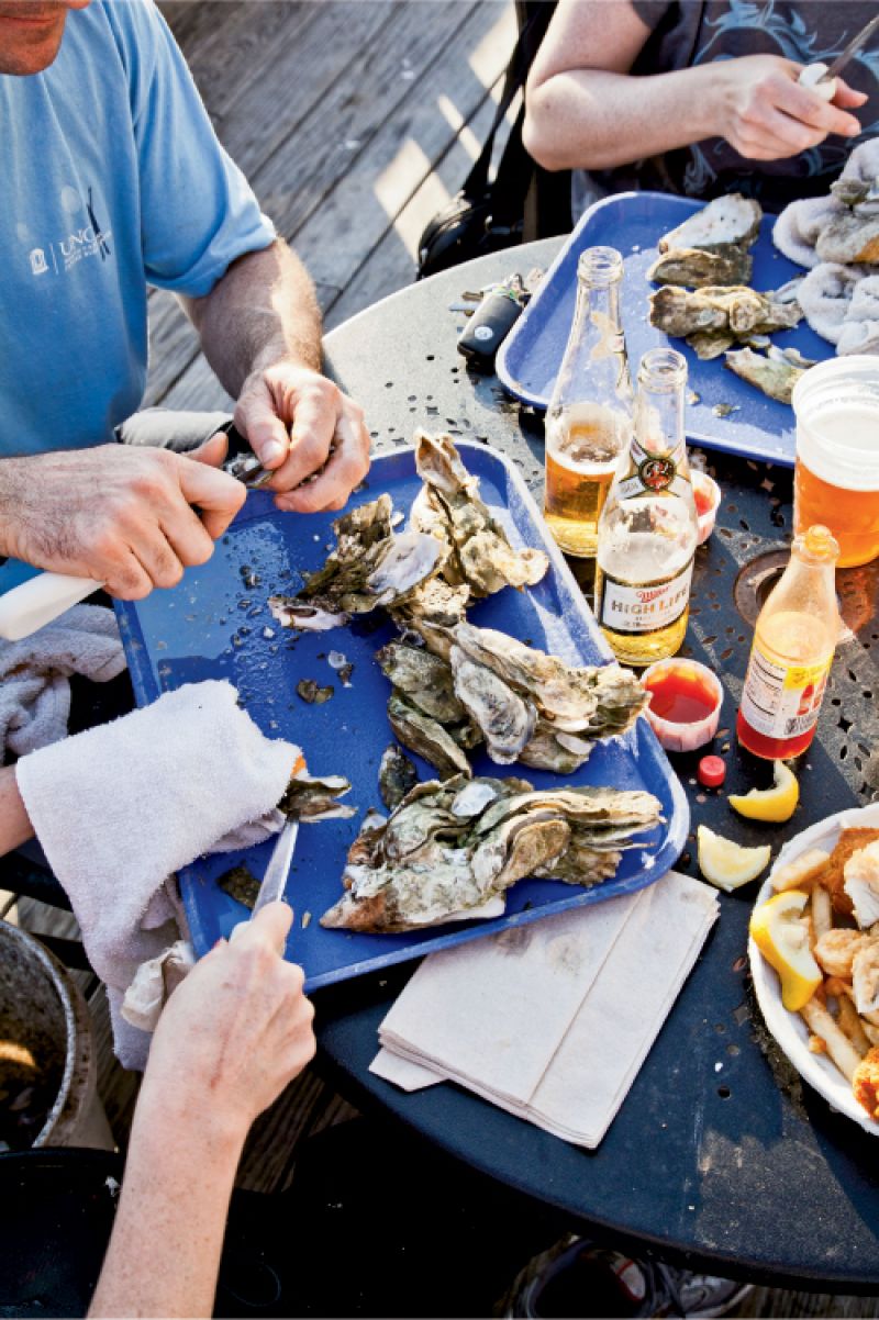Oysters/Steamed: Bowens Island Restaurant