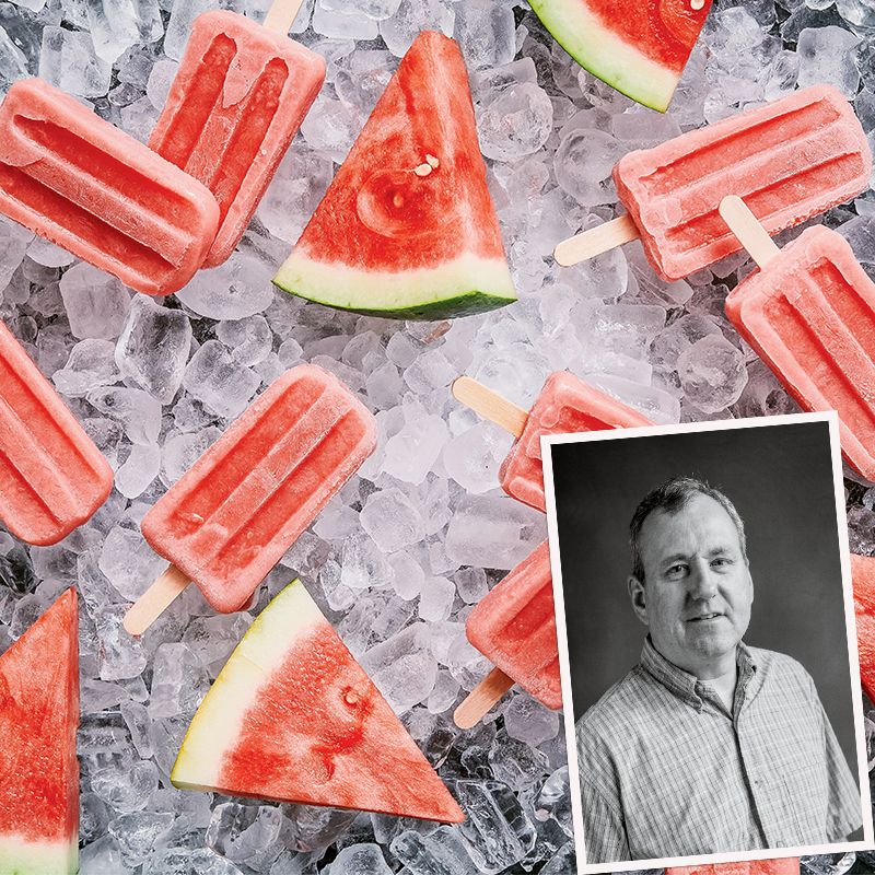 Sweet Watermelon Sherbet Pops
