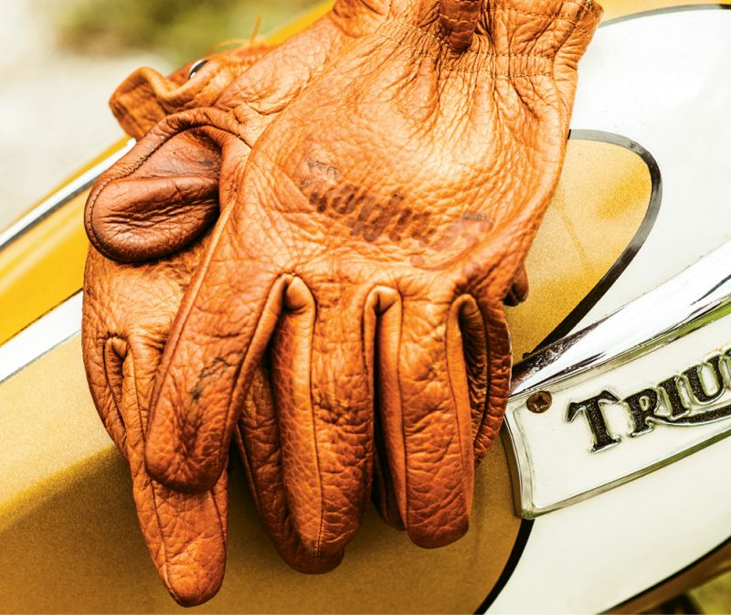 Expertly crafted, American-made gloves, vests, tees, and accessories with attitude—Grifter fills the pothole that Asher kept hitting: “I wanted cool stuff to wear,” the avid biker says.