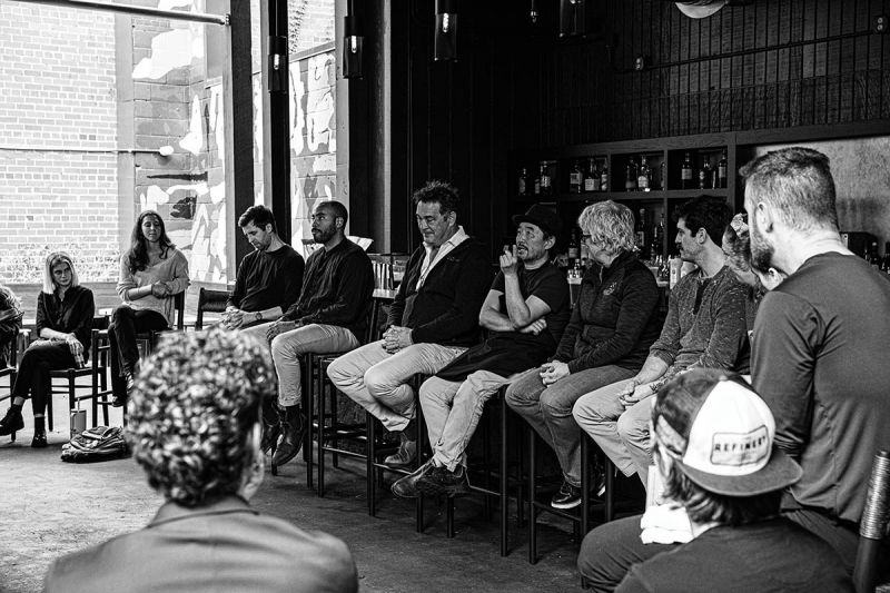 Gather ’Round: With the opening of each Indigo Road property, like Shokudô on King Street (above) in October 2025, Palmer leads “Coffee & Culture,” a team meeting to “set the true north of our values,” which he describes as “a people-first policy since great service starts with well-cared-for employees.”