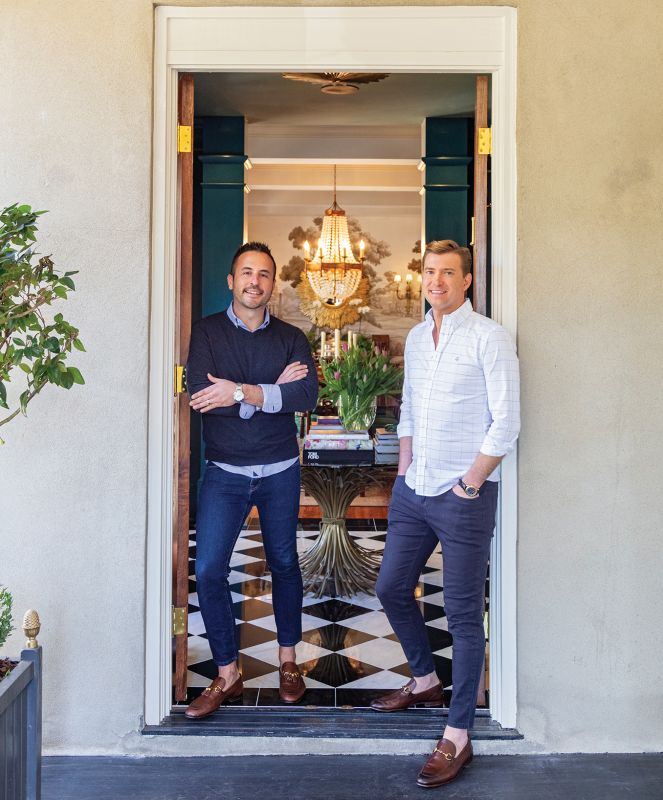 Will and John Hardee at their renovated Charleston single on Queen Street
