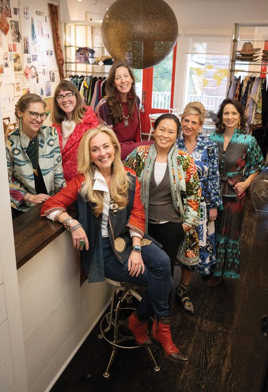 Team Ibu: “Our team has never been stronger,” says Walker, of her colleagues, pictured left to right: Hannah Blatt, Sarah Blanford, Meredith Gale, Beth Lin, Marisa Nemirow, and Lasley Steever.