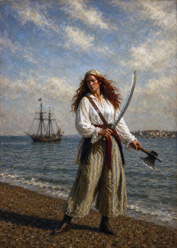 Believed to be the illegitimate daughter of a local merchant, Anne Bonny spent part of her youth in colonial Charles Town before becoming one of history’s most notorious pirates. She sailed with “Calico Jack” Rackham and fellow pirate Mary Read, raiding ships in the Caribbean and along the Carolina coast. Captured in 1720, Bonny escaped execution due to her pregnancy, and her ultimate fate remains unknown.