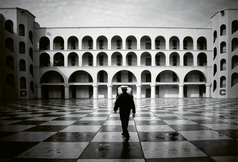 Honor by Ellen Yampolsky  {Professional category} - A lone cadet at The Citadel in April 2008