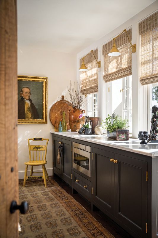 The Seegers worked with local architect Mark Maresca to enlarge the kitchen and integrate the space with the adjoining garden.
