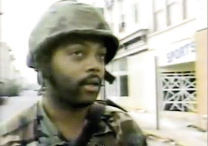 The South Carolina National Guard military police were on hand to protect businesses from looters.