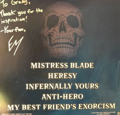 ...and even a song by metal band Dark Ride devoted to his work.
