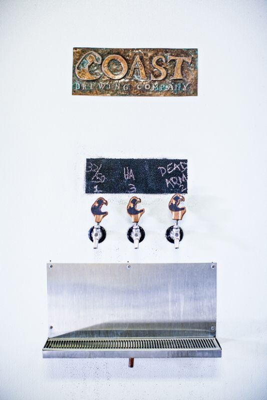 COAST's the tap wall. The cooper sign was made by David Springer.