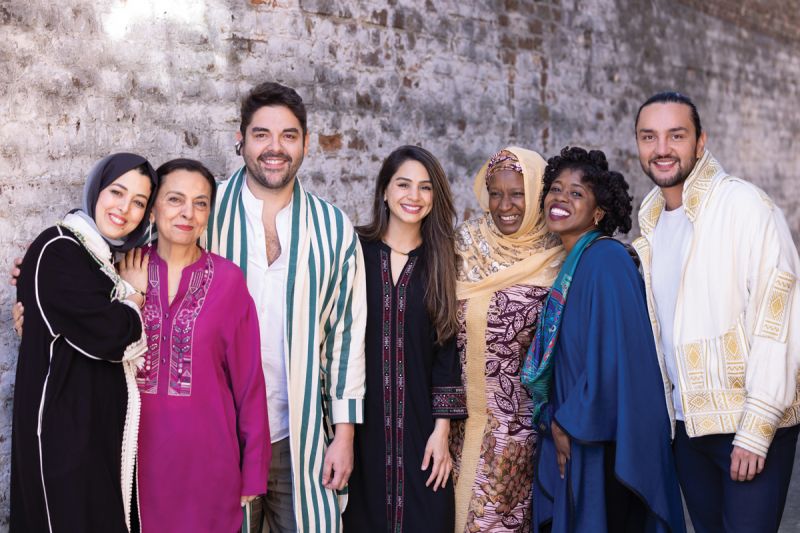 Bringing artisans together to network, share best practices, and brainstorm solutions to common challenges “has been more valuable for them and for us than we realized,” says Walker.  Ibu Global Champions (from left) Wafae Safar (Cherry Buttons, Morocco), Samina Mahmud (SheWorks, Pakistan), Juan Pablo Gomez (El Dorado Edit, Colombia), Gulmina Mahmud (SheWorks, Pakistan), Hassana Yusuf (Queen Amina Embroidery, Nigeria), Dayanne Danier (Bien Abyé, Haiti), and Juan Sebastian Rivera (El Dorado Edit, Colombia) in Charleston on International Women’s Day, March 8, 2023