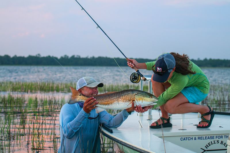 Fishing for Reds—on the fly