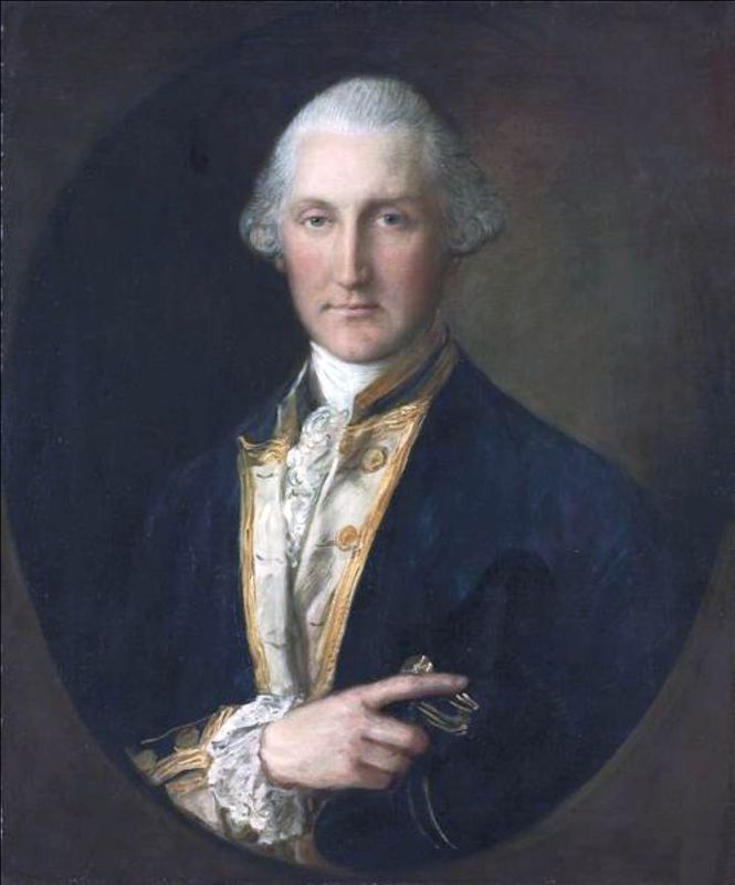 June 18, 1775:  Royal Governor Lord William Campbell (left) arrives in Charleston and refuses to recognize the Provincial Congress. He will dissolve the General Assembly in September and escape Charleston aboard a British warship.