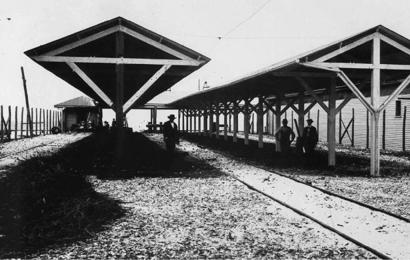The railroad depot circa, 1890