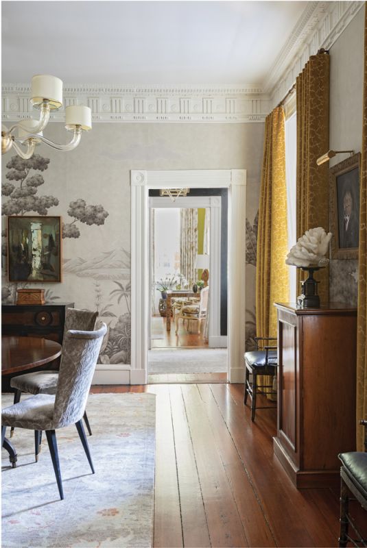 PAST & PRESENT: More than a century and a half after the home was built, its wide-plank heart pine floors and ornate millwork continue to impress.