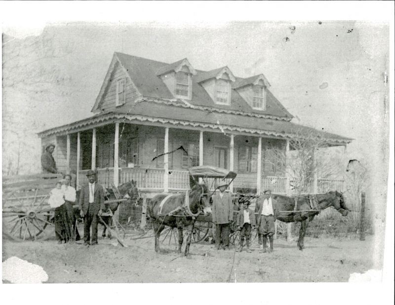 On a mission to preserve the Recontruction-era Hutchinson House and tell its story; The son of a freedman, Henry Hutchison built the house, pictured circa 1900, for his bride, Rosa. The place was passed from generation to generation until the last Hutchinson moved out in the 1980s.