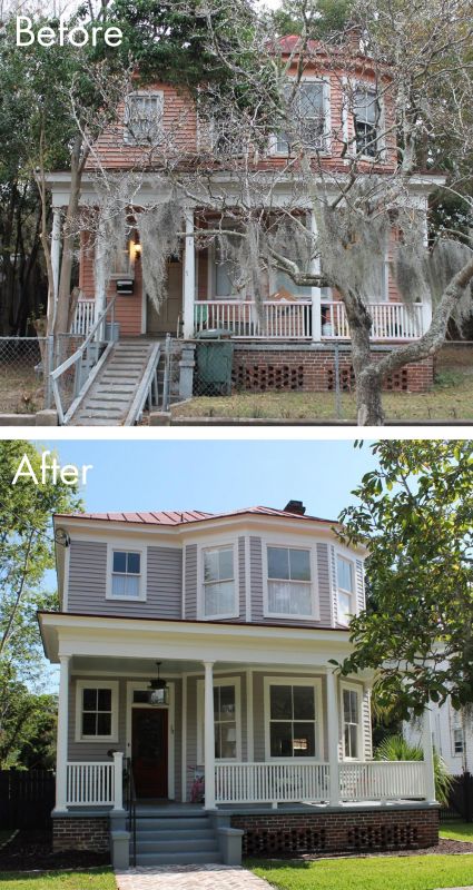 Before & After photos inside and out