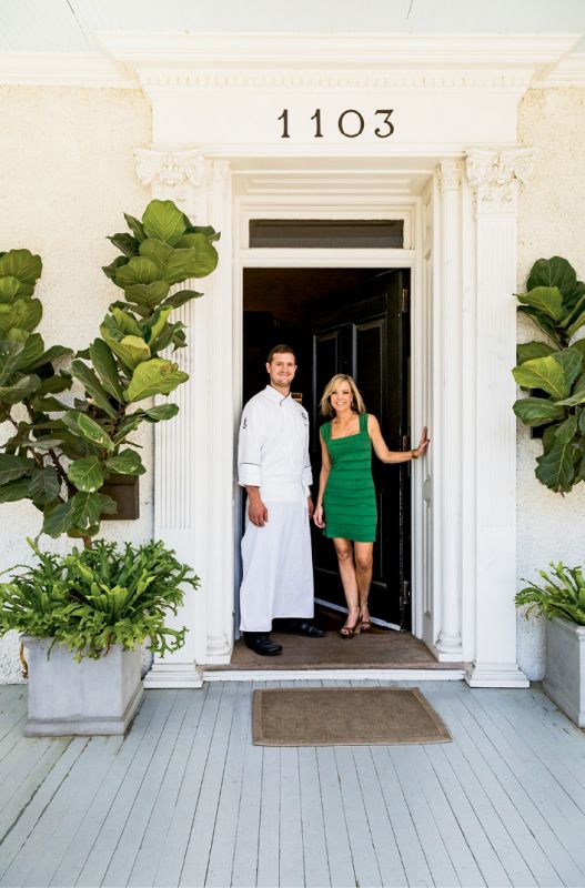 Chef Byron Landis and owner Amy Lesesne at the Anchorage 1770