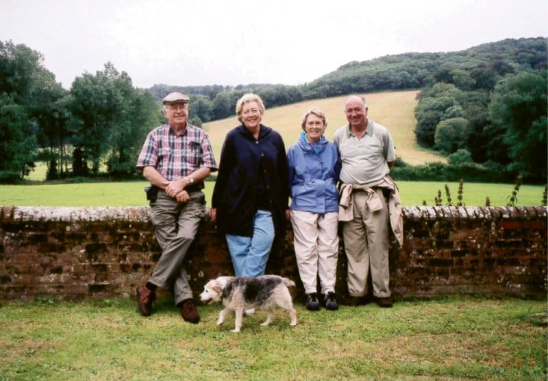 With friends Kitty and Tom Washburn