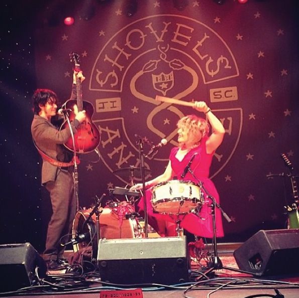 Playing for the hometown crowd at Charleston Music Hall, January 2014