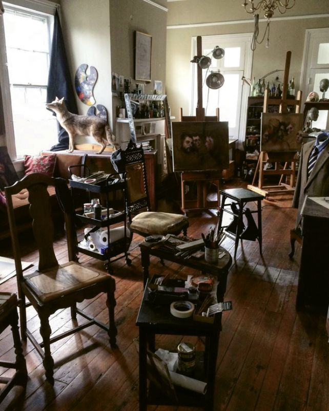 Hooper’s studio