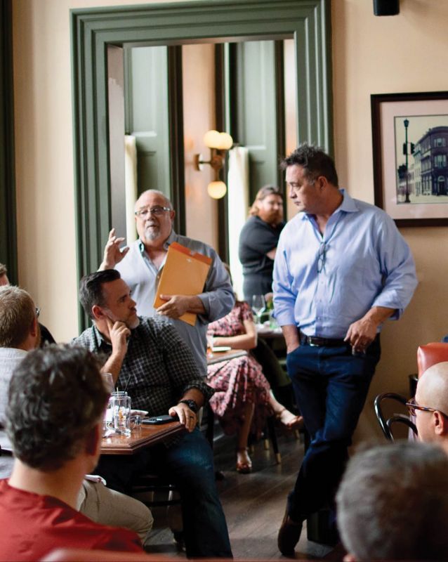 Giving Back: Palmer and longtime friend and F&B colleague Mickey Bakst have collaborated in addressing needs in their industry and the community. In 2016, they created Ben’s Friends, now a multi-city community of chefs, restaurateurs, and hospitality professionals supporting each other in sobriety.