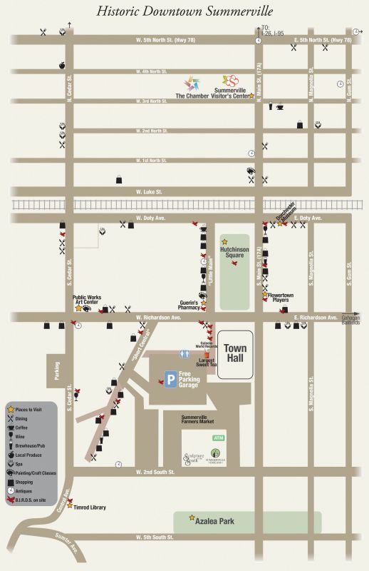 EXPLORE SUMMERVILLE: The nearly one-square-mile historic district includes more than 700 homes and buildings that are listed on the National Register of Historic Places, as well as a host of restaurants, bars, shops, and boutiques.