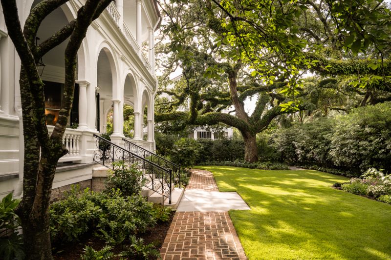 "We focused on clean lines and lush green planting,” Pope continues, “decluttering the space without compromising its historic charm.”