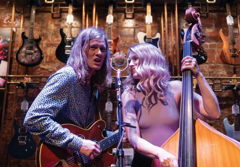 Shelby and Joel as Sally & George at Midwood Guitar Studio in Charlotte, North Carolina.