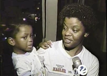 This mother escaped with her child to a motel in North Charleston, where she was interviewed by WCBD News 2 during the eye.