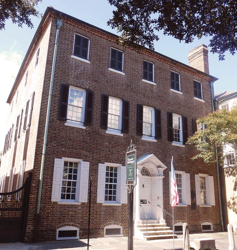 Once the home of Declaration signer Thomas Heyward Jr., the circa-1772 Heyward-Washington House is a house museum on Church Street.