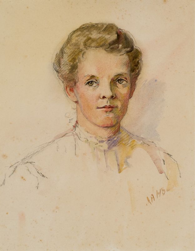 Pages from a children’s book with text and watercolor illustrations created by Alice as a birthday gift for her niece Caroline Ravenel Mason Smith in 1912 (courtesy of Caroline Prouty Smith)