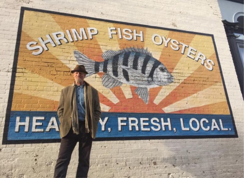 Painting the Town: A handful of Boatwright’s 30-plus murals around Charleston and the Lowcountry: Amen Street Fish & Raw Bar (Cumberland Street)