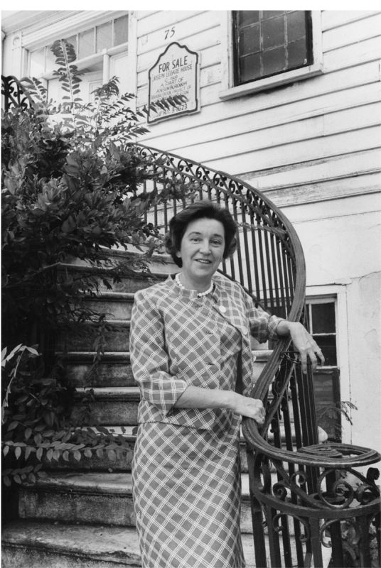 First Lady of Preservation: Frances Ravenel Smythe Edmunds, the first director of Historic Charleston Foundation, became a leading figure in the 20th-century preservation movement not only in Charleston, but in the nation. Under her visionary leadership, the revolving fund was established, resulting in preservation of the Ansonborough neighborhood (where she is pictured) and became a model replicated by other preservation groups.