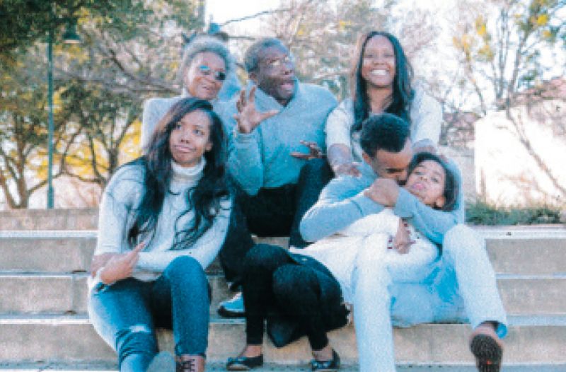 Martin-Carrington prioritizes time with her large family, in addition to her various community roles and passions. With her son Stanley and four of her 16 grandchildren in Dallas (2016)