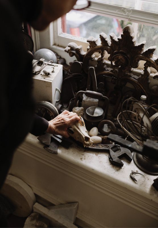 All manner of art and artifacts inspire Fantuzzo.