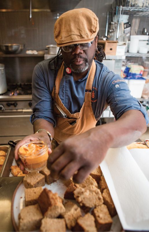 Chef Matthew Raiford of The Farmer & The Larder visited from Georgia for last year’s Ark of Taste dinner.