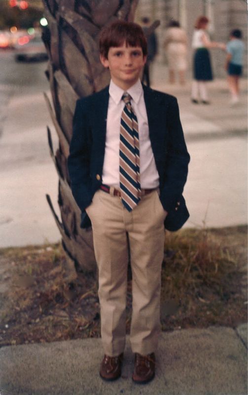 Ready for cotillion class.