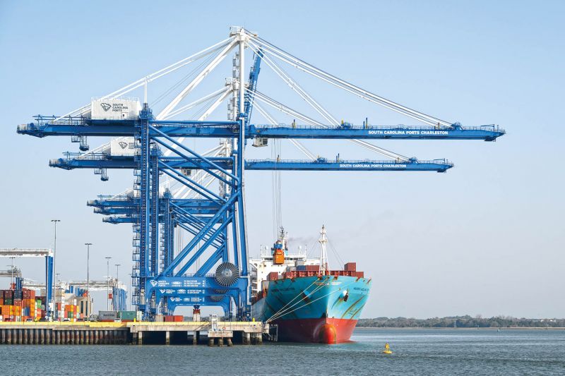 2021: SC Ports opens the Hugh Leatherman Terminal on the former Navy Base and Shipyard.