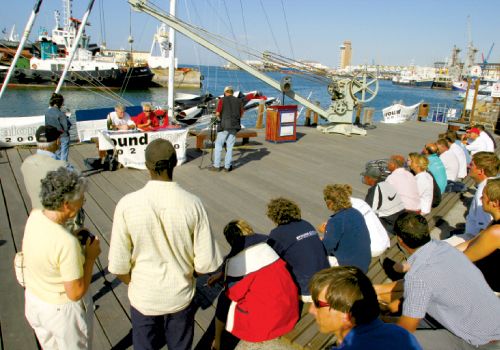 A press conference upon Brad’s arrival in Charleston. Photographs by Billy Black.